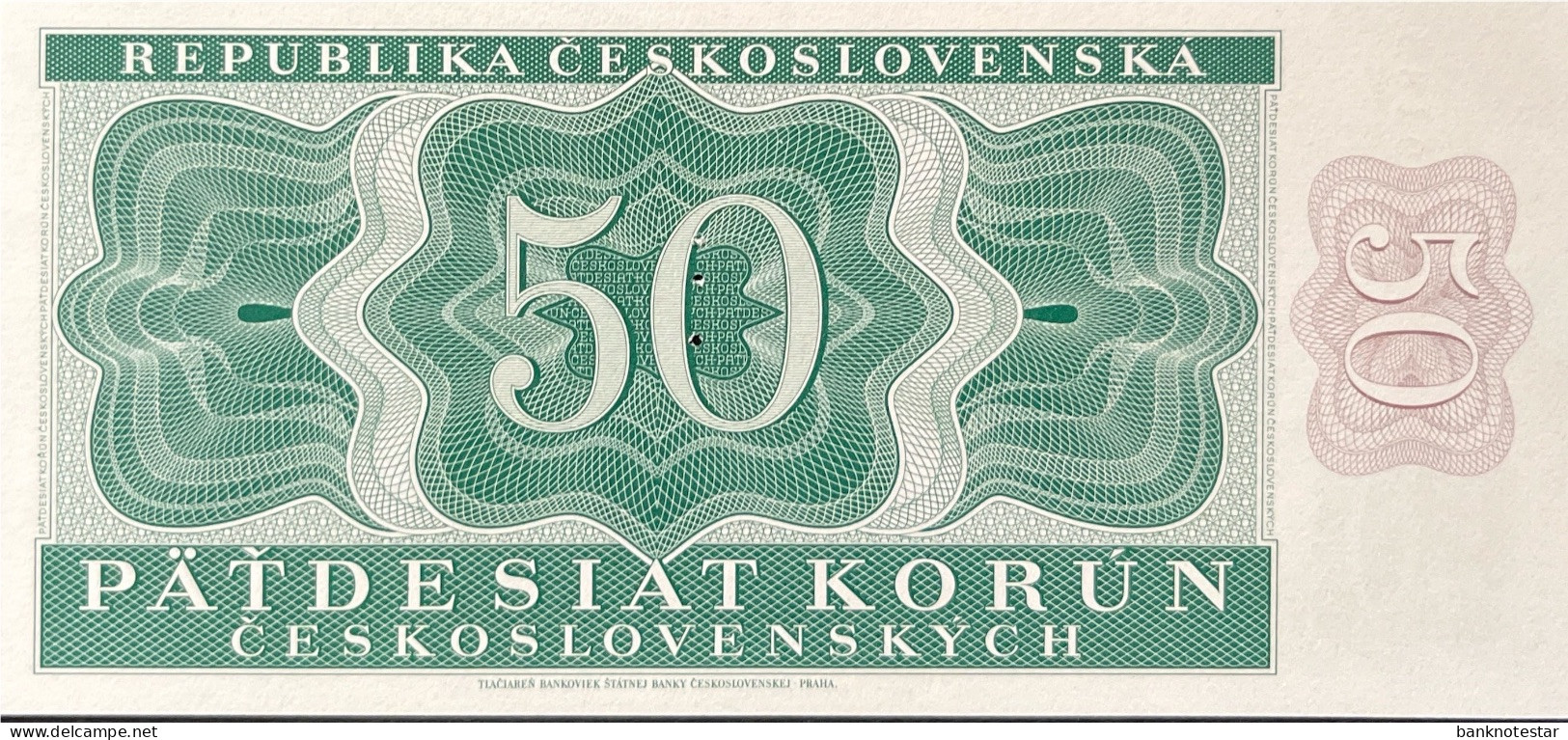 Czechoslovakia 50 Korun, P-71bS (29.8.1950) - UNC - SPECIMEN - Tschechoslowakei