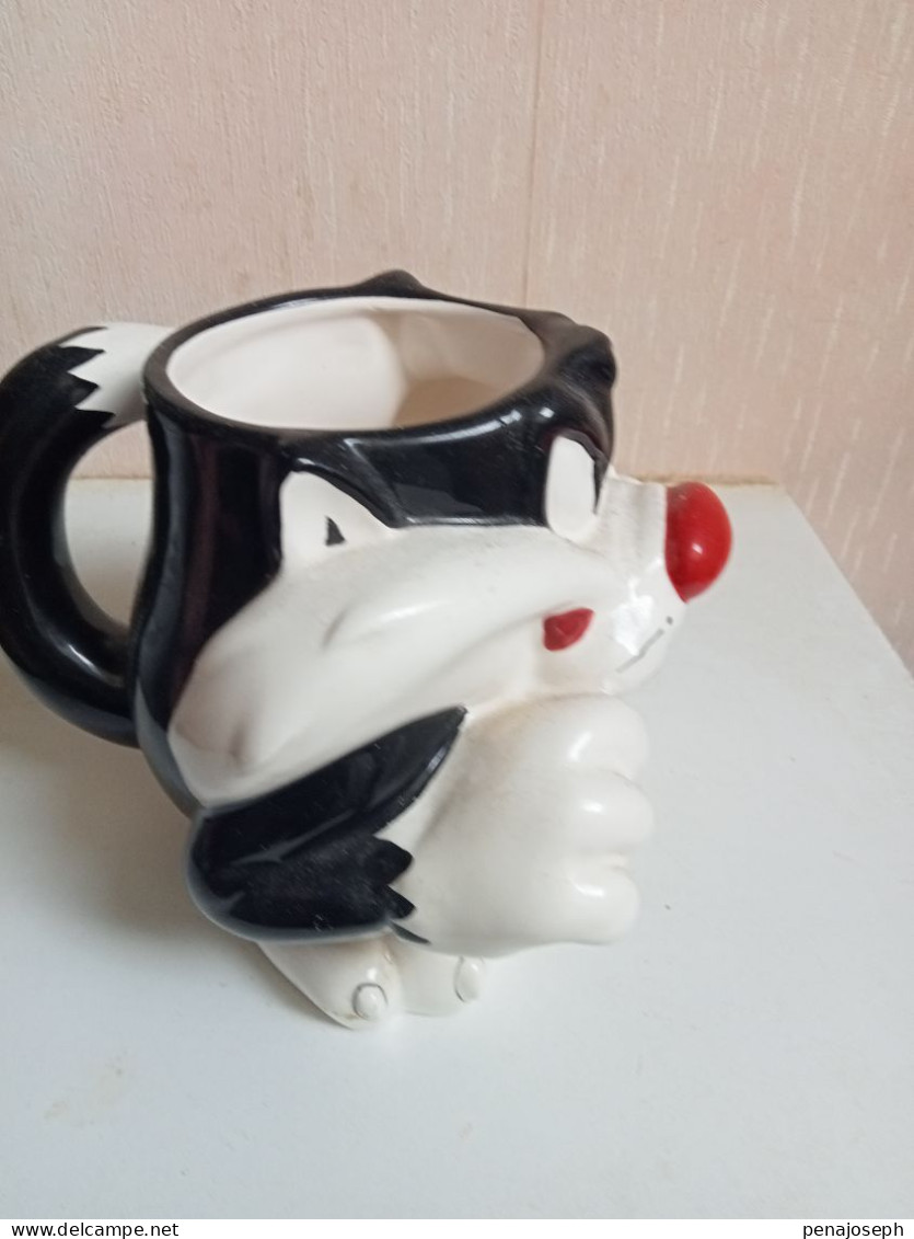 Mug Ancien 1999 Warner Bros Hauteur 14 Cm - Tasses