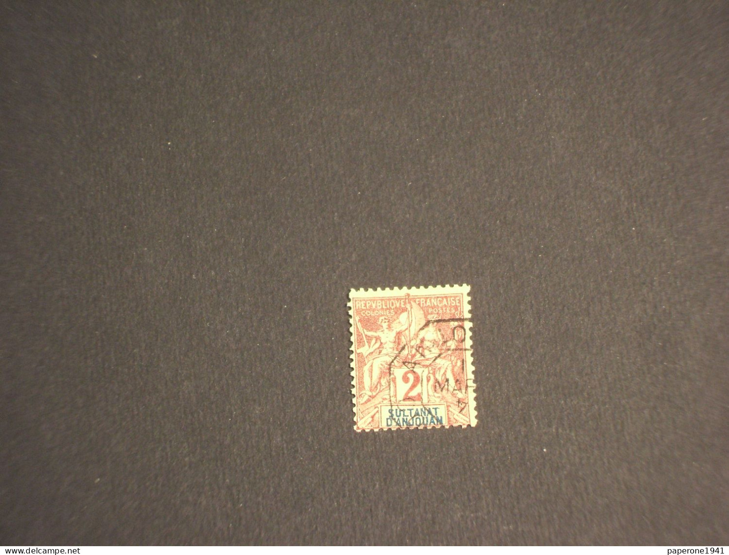 ANJOUAN - 1898/9 ALLEGORIA 2 C. - TIMBRATO/USED - Used Stamps