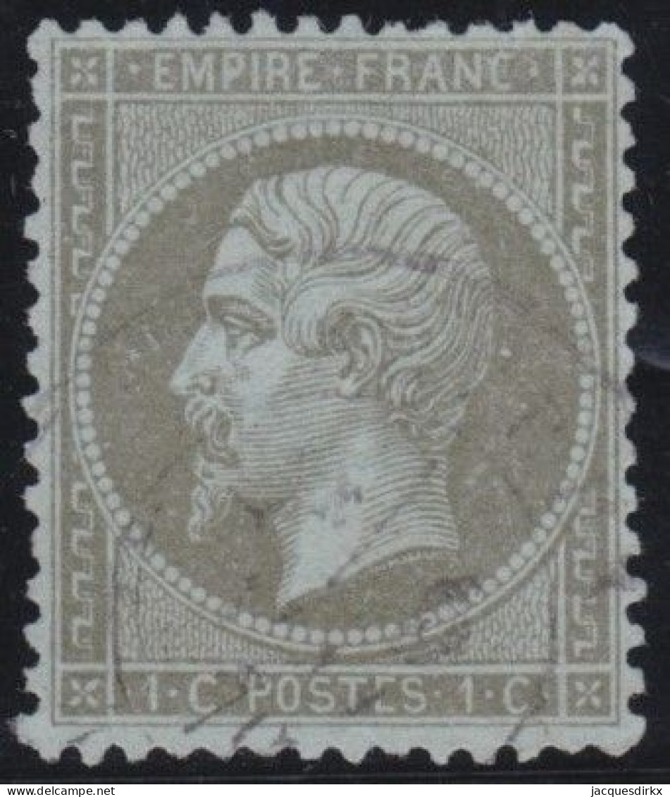 France  .  Y&T   .     19  (2 Scans)       .   O      .    Oblitéré - 1862 Napoléon III