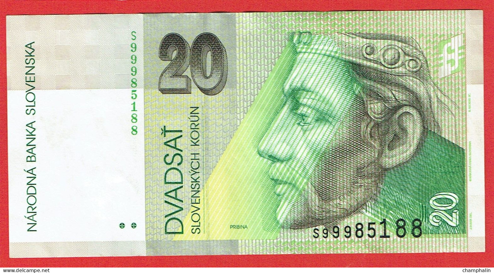 Slovaquie - Billet De 20 Korun - Pribina - 20 Octobre 2006 - P20g - Slovakia