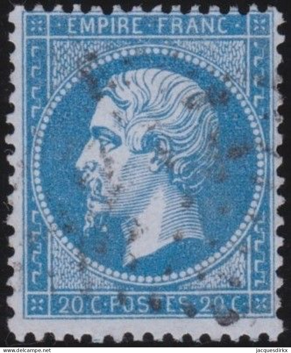 France  .  Y&T   .     22       .   O      .    Oblitéré - 1862 Napoléon III