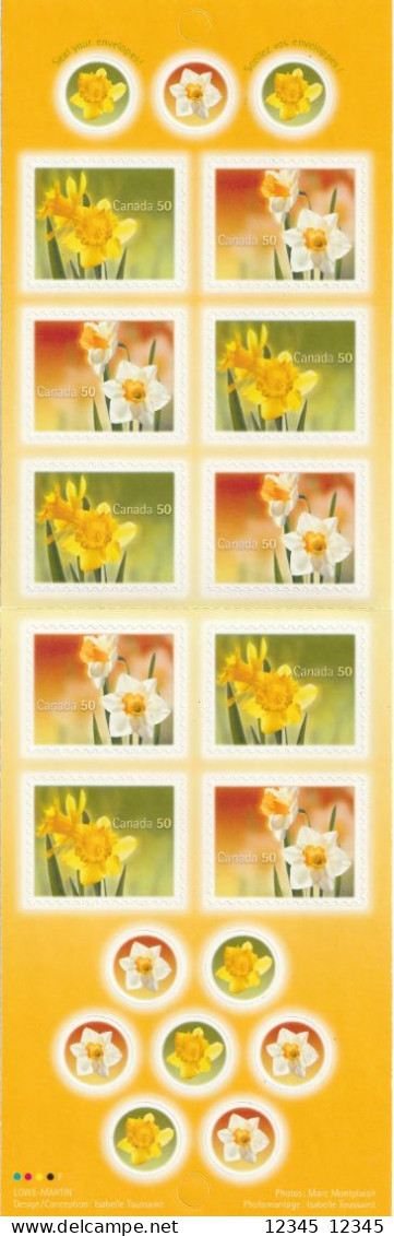 Canada 2005, Postfris MNH, Flowers - Libretti Completi