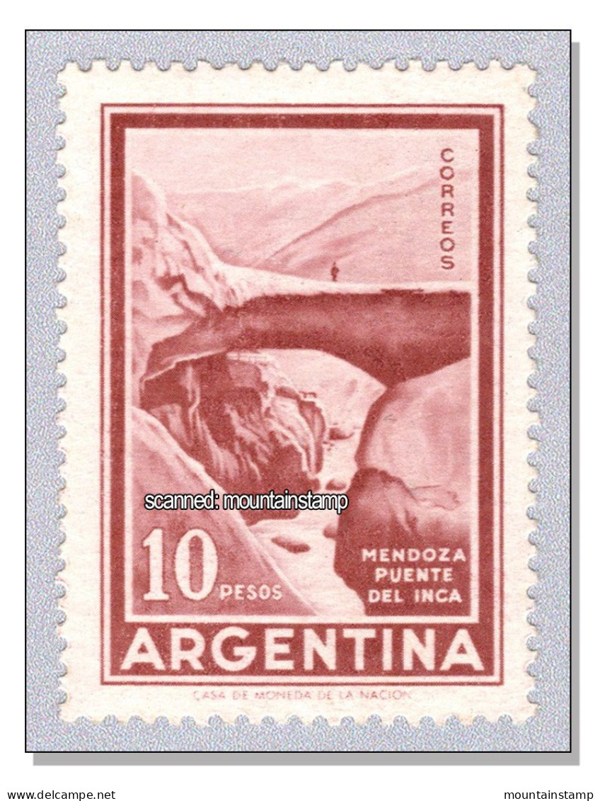 Argentina 1960 (B8) Puente Del Inca Natural Bridge Naturbrücke  Pont Naturel MNH ** - Nuevos