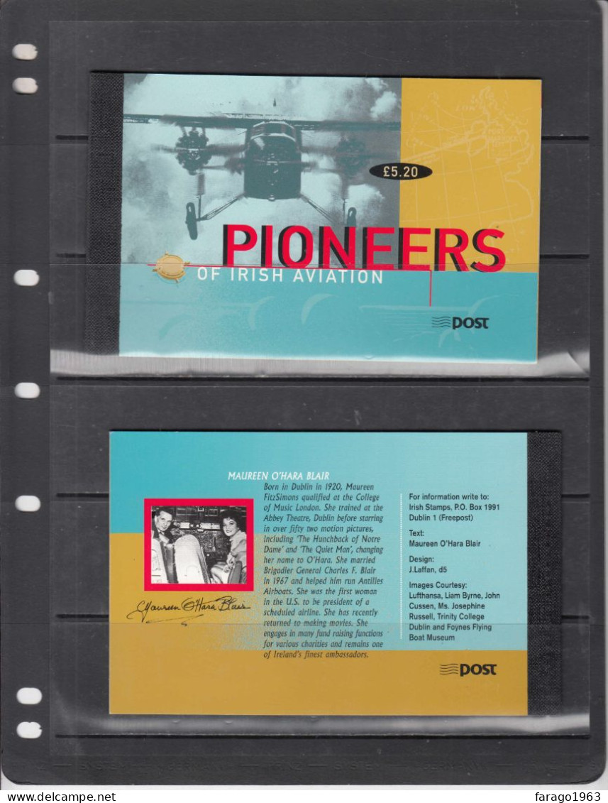 1998 Ireland Aviation Pioneers  Complete Booklet Of 14  MNH - Neufs