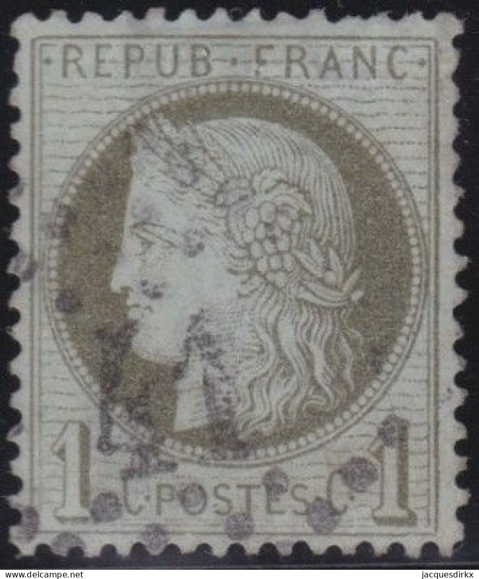 France  .  Y&T   .    50       .   O      .    Oblitéré - 1871-1875 Cérès