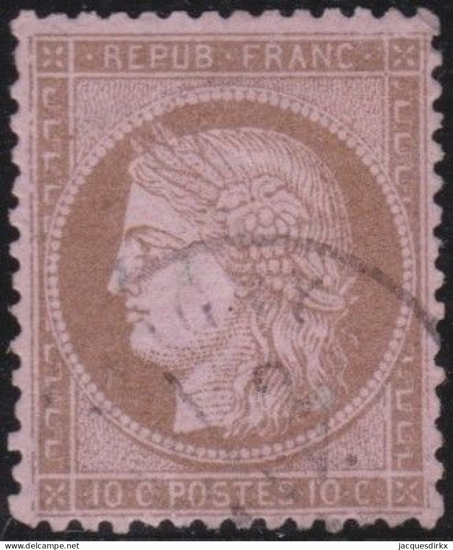 France  .  Y&T   .    58     .   O      .    Oblitéré - 1871-1875 Cérès
