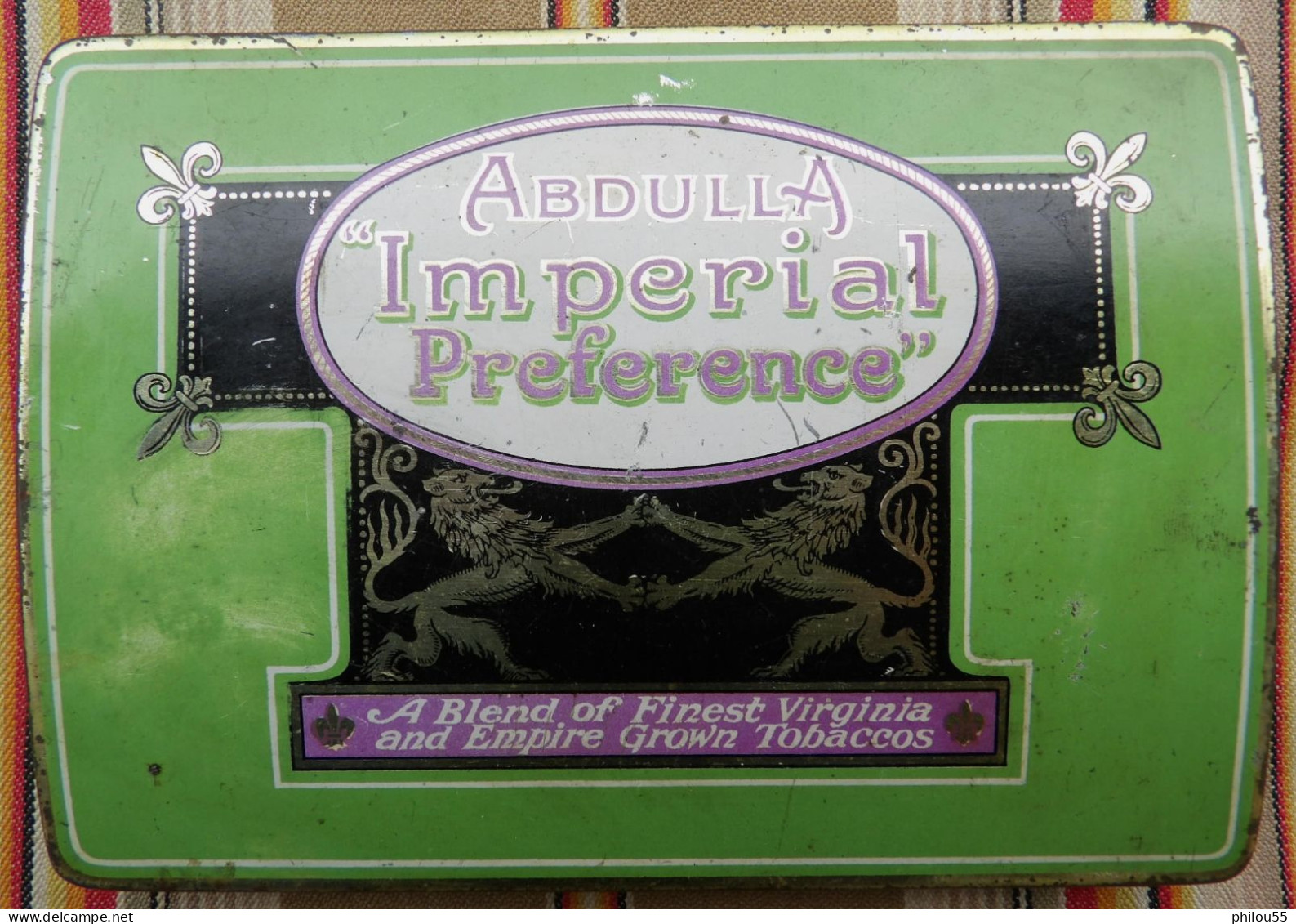 COLLECTION  Boite Vide De 50 Cigarettes Imperial Preference ABDULLA London - Empty Cigarettes Boxes