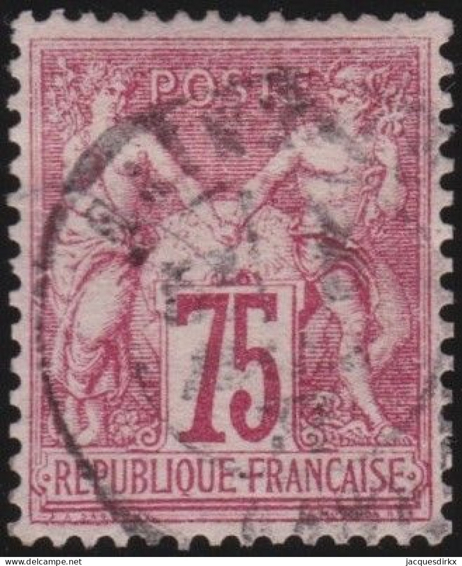 France  .  Y&T   .    71    .   O      .    Oblitéré - 1876-1878 Sage (Typ I)