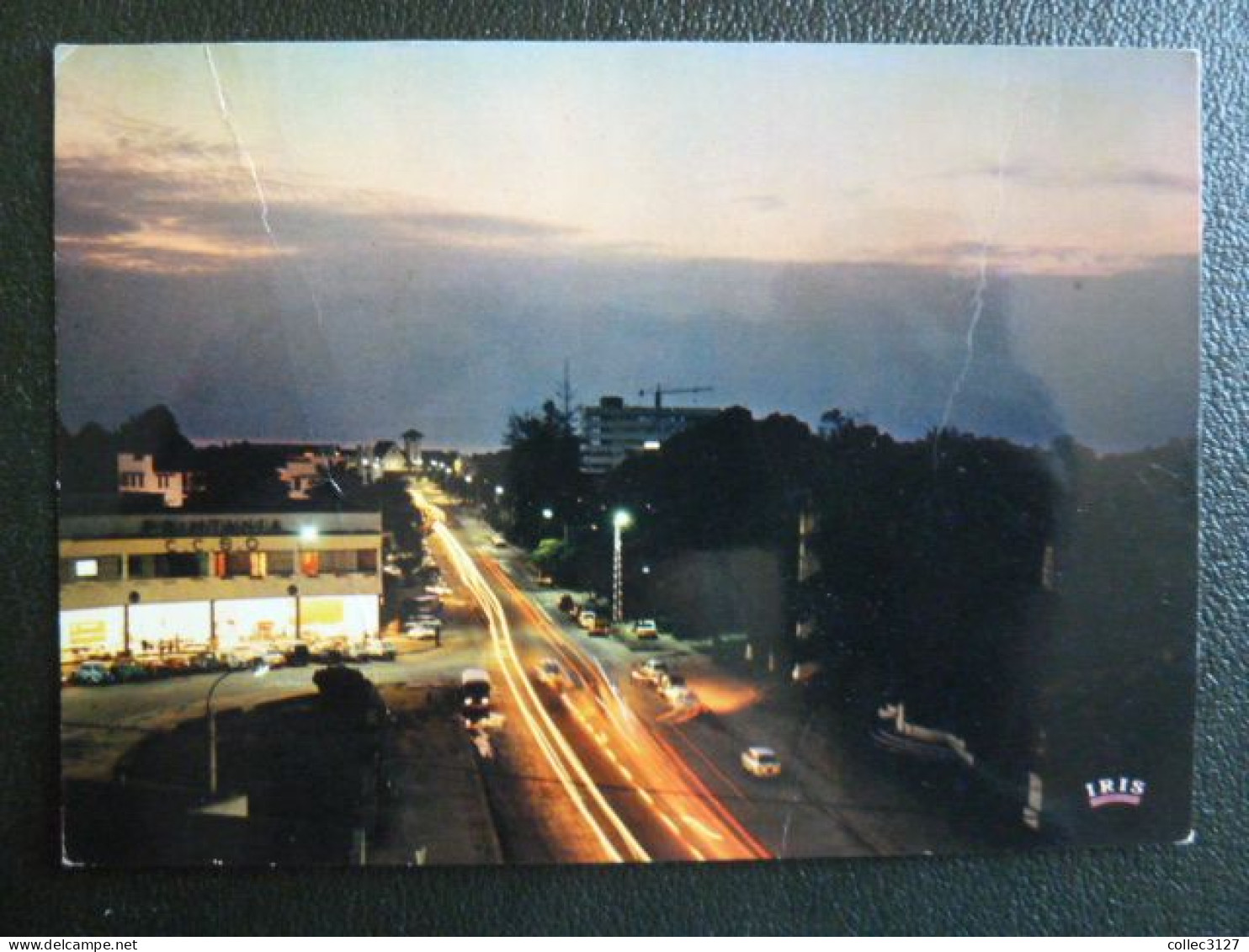 République Populaire Du Congo - Youri Gagarine Et Alan Shepard - Sur CPA Pointe-Noire Vue De Nuit - 1961 - Afrika