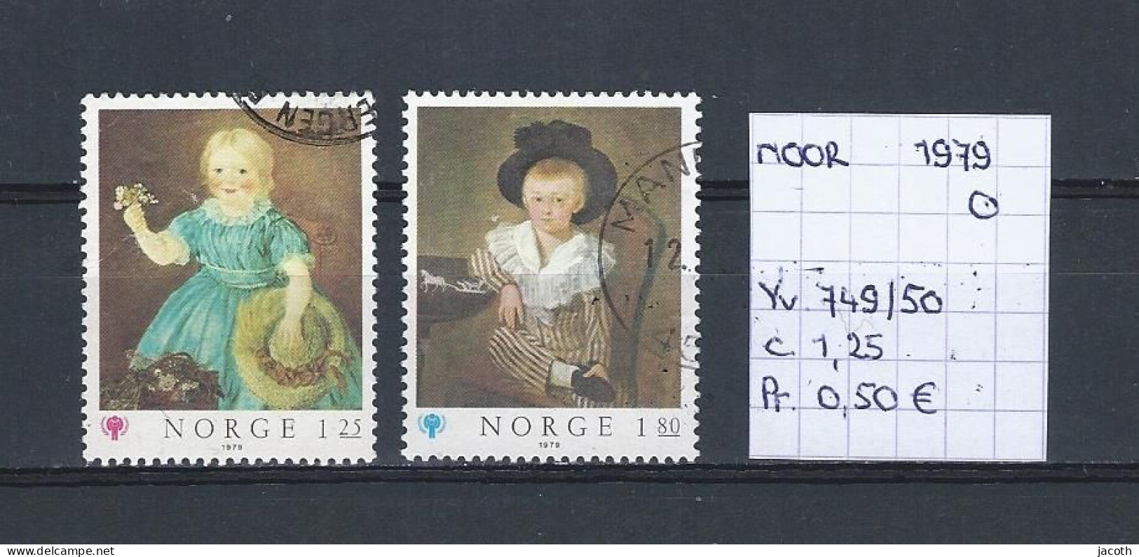 (TJ) Noorwegen 1979 - YT 749/50 (gest./obl./used) - Used Stamps
