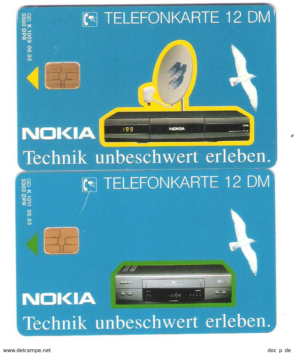 Germany - K 1009 + K 1011 08/93 - Nokia Technik Receiver - K-Serie : Serie Clienti