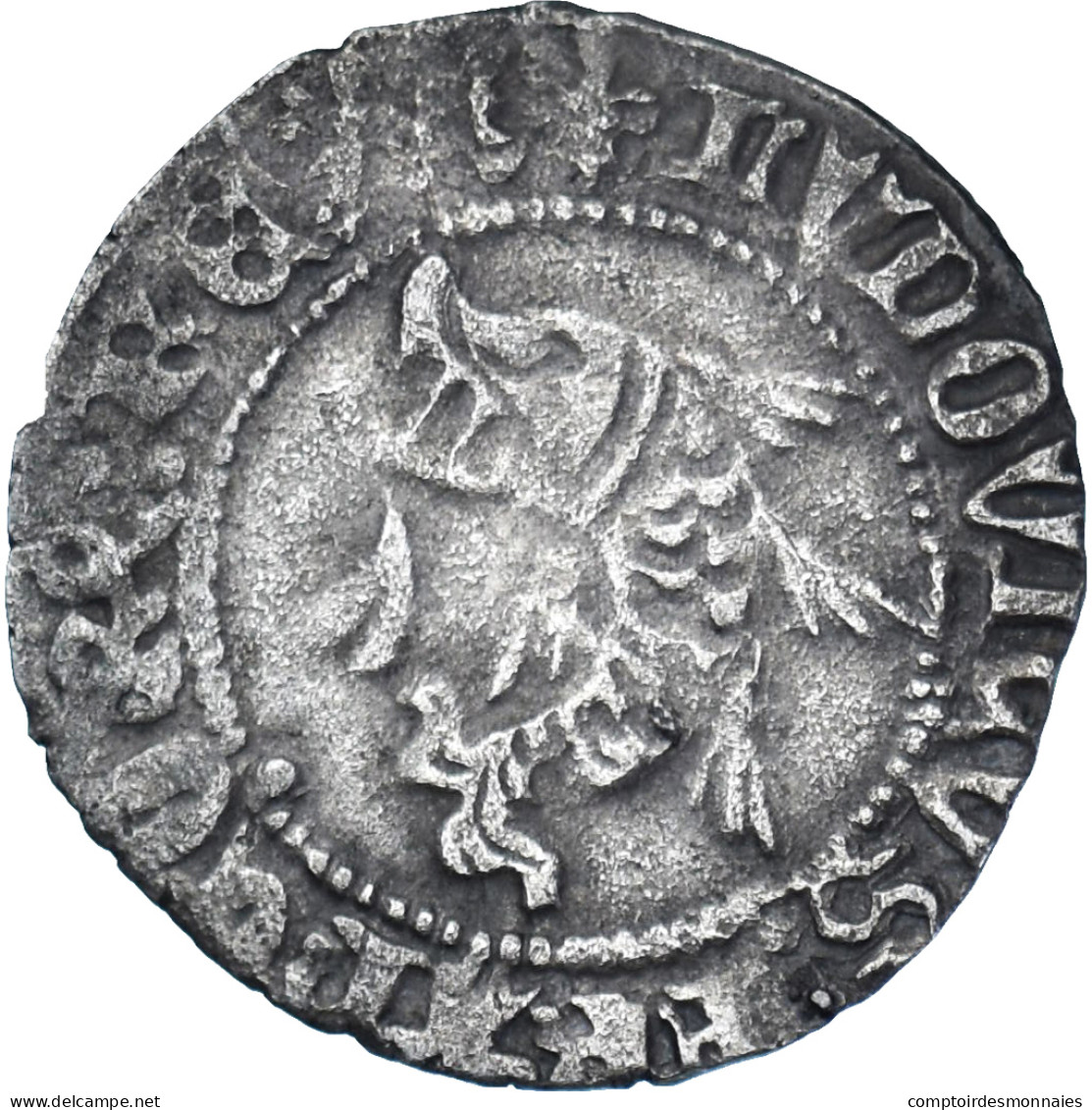 Monnaie, France, Louis XI, Liard Au Dauphin, Rouen, TTB, Billon - 1461-1483 Louis XI The Prudent