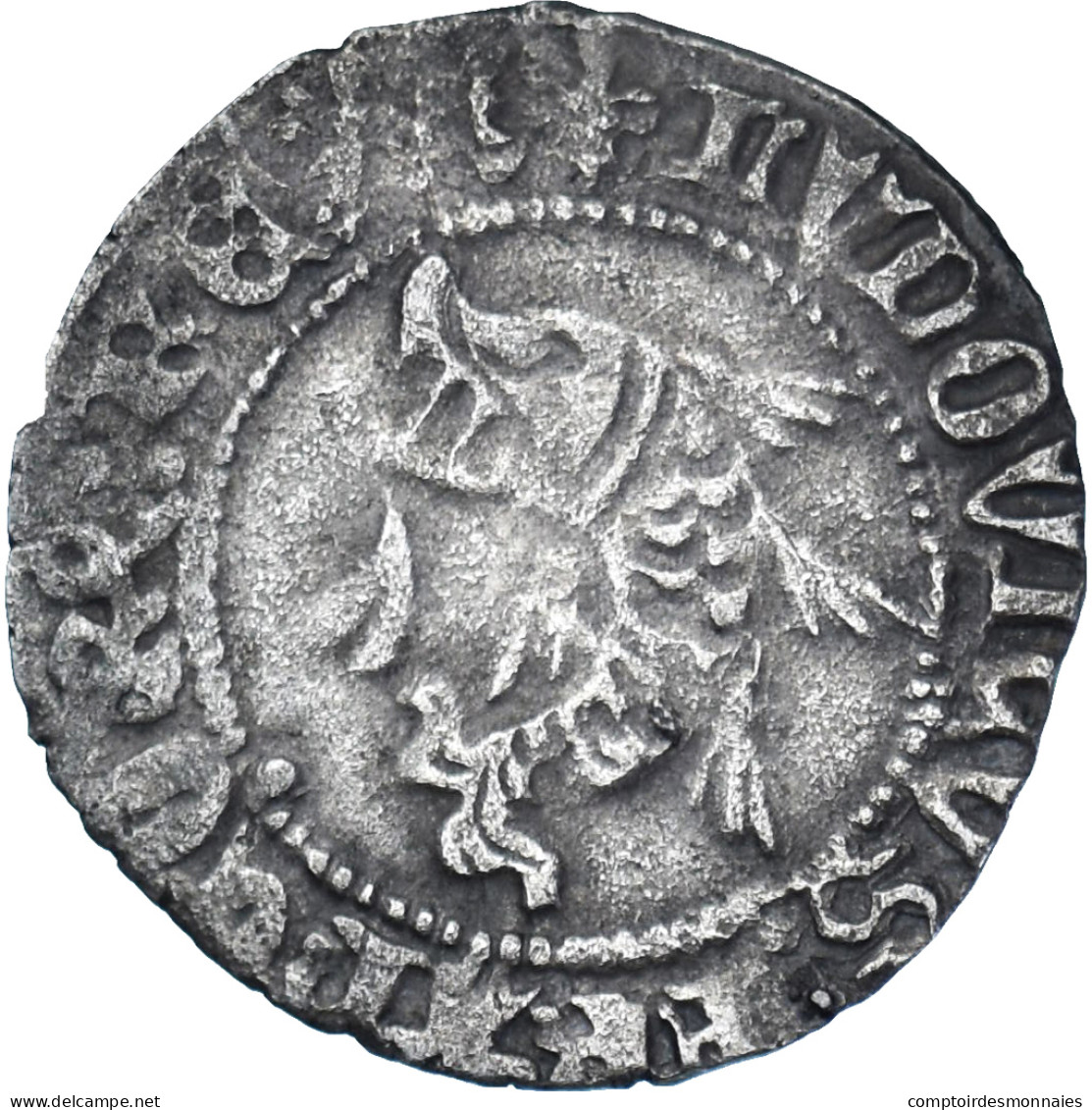 Monnaie, France, Louis XI, Liard Au Dauphin, Rouen, TTB, Billon - 1461-1483 Louis XI. Le Prudent