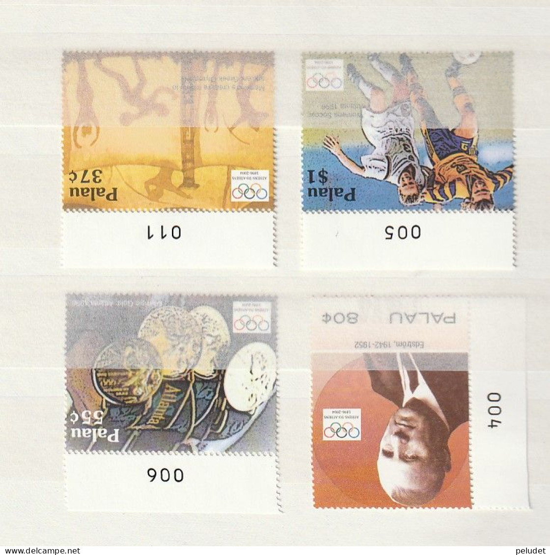 Palau 2004 Olympic Games 4 V. ** Mi 2362-5, Sn 771-4, Yt 2044-7, Sg 2045-8 - Palau