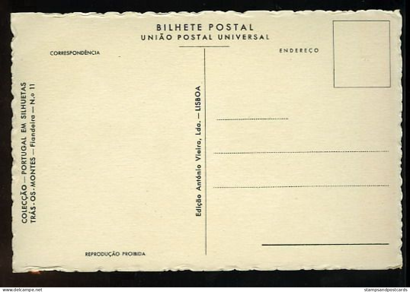 Portugal Collection Silhouette Fileuse Trás-os-Montes Types Régionales Carte Postale Regional Customs Postcard - Bragança