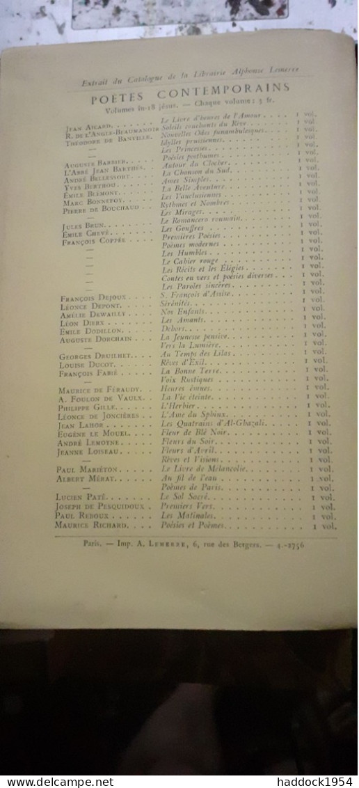 Le Poème Du Rhône FREDERIC MISTRAL Lemerre 1897 - Franse Schrijvers