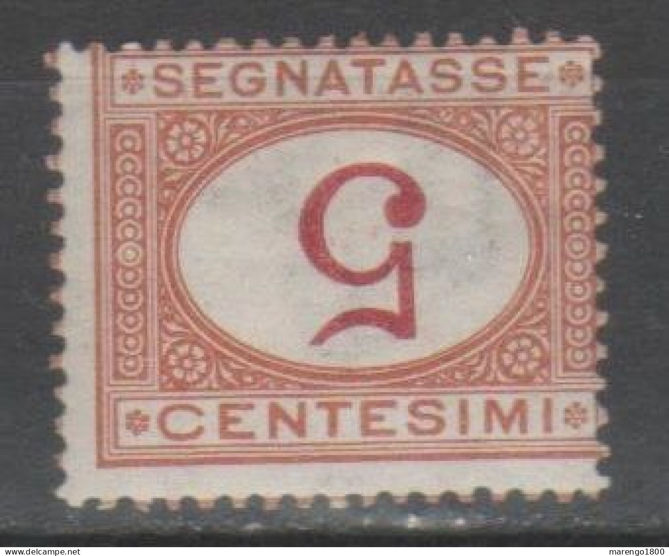 ITALIA 1890 - Segnatasse 5 C. - Varietà Cifra Capovolta ** - Taxe