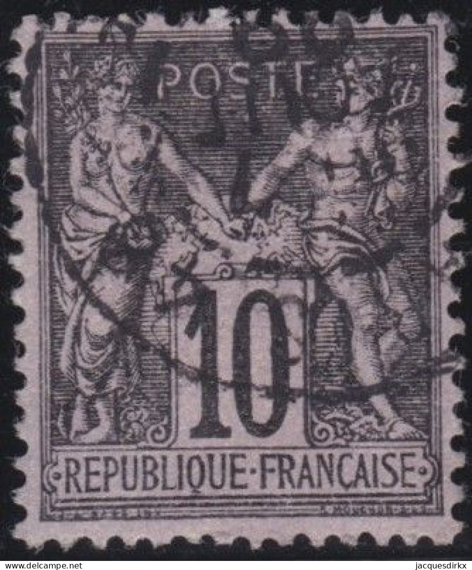 France  .  Y&T   .   103    .   O      .    Oblitéré - 1898-1900 Sage (Type III)