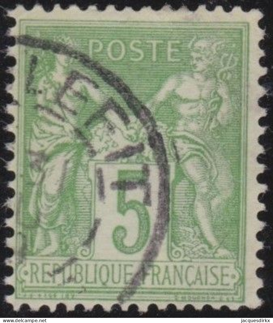 France  .  Y&T   .   106     .   O      .    Oblitéré - 1898-1900 Sage (Type III)