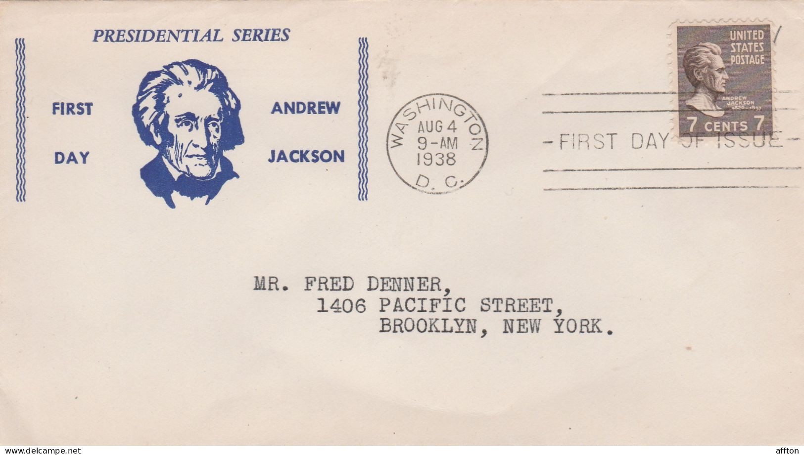 United States 1938 FDC Mailed - 1851-1940