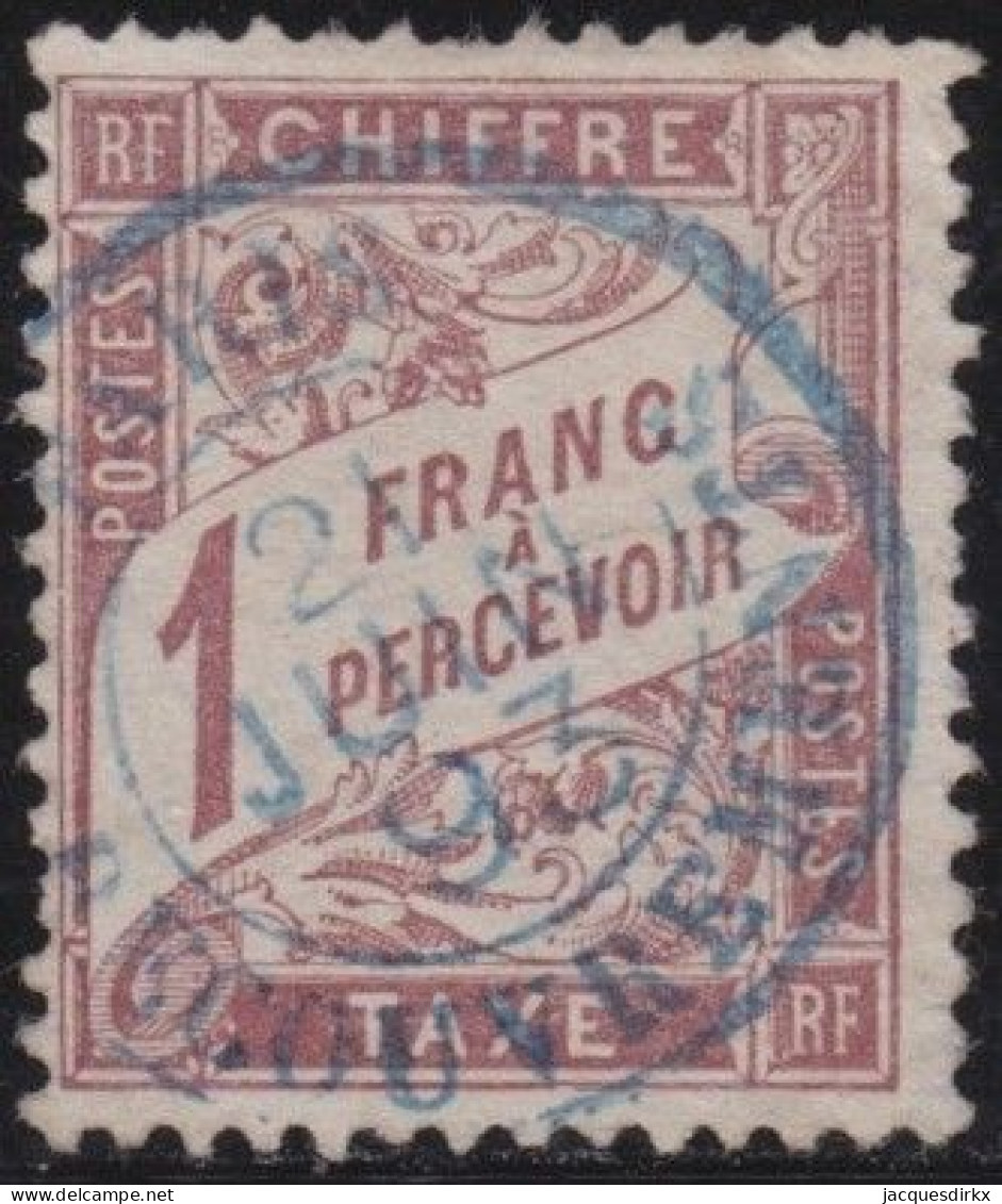 France  .  Y&T   .    Taxe  25  (2 Scans)       .   O      .    Oblitéré - 1859-1959 Used