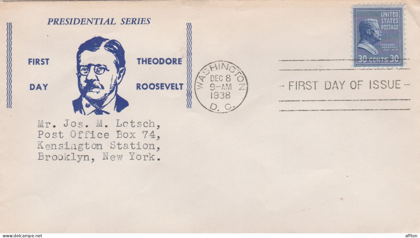 United States 1938 FDC Mailed - 1851-1940