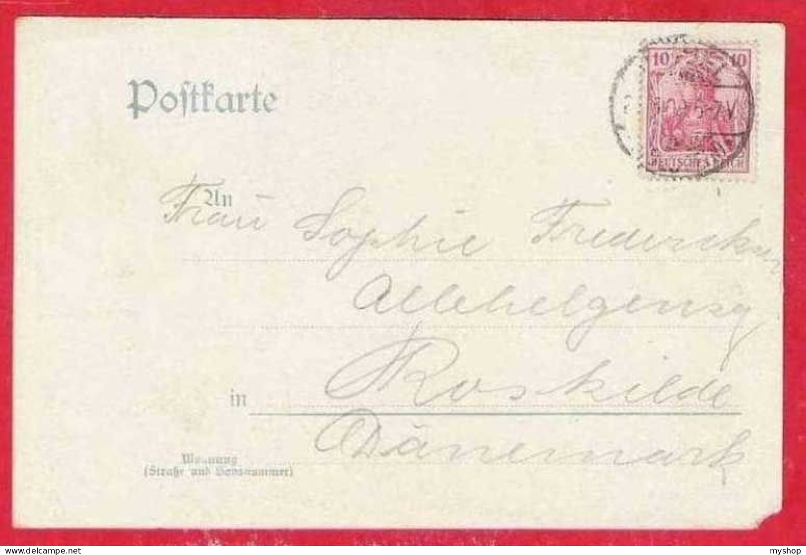 D071_GRUSS Aus WEDEL * H. PETERSEN GAST VIRTSCHAFT *  SENT  1905 - Wedel