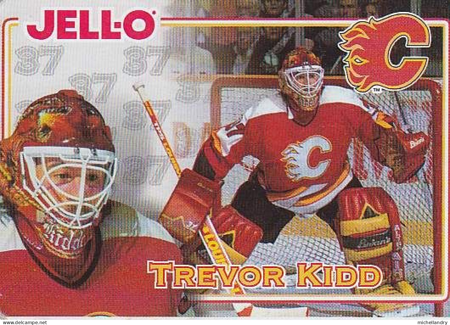 Carte (123799) Jell-O 1995 Trevor Kidd #37 Calgary Flames - 1990-1999