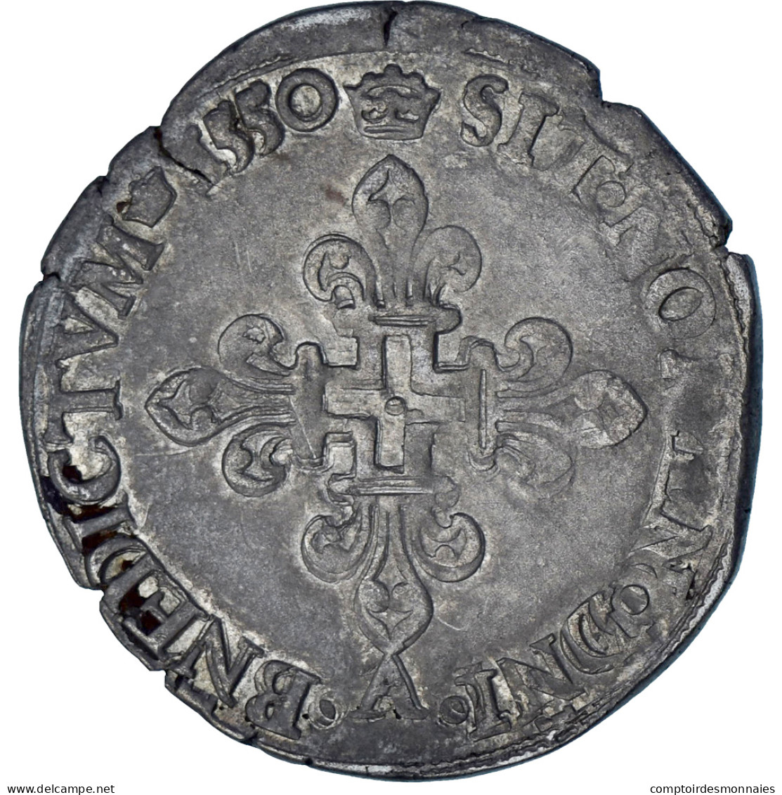 Monnaie, France, Gros De Nesle, 1550, Paris, TTB, Argent, Sombart:4456. - 1547-1559 Heinrich II.