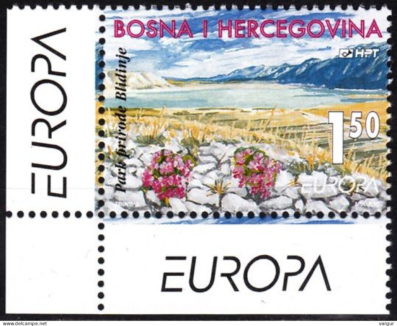 BOSNIA & HERZEGOVINA (MOSTAR) 1999 EUROPA: National Parks. CORNER, MNH - 1999