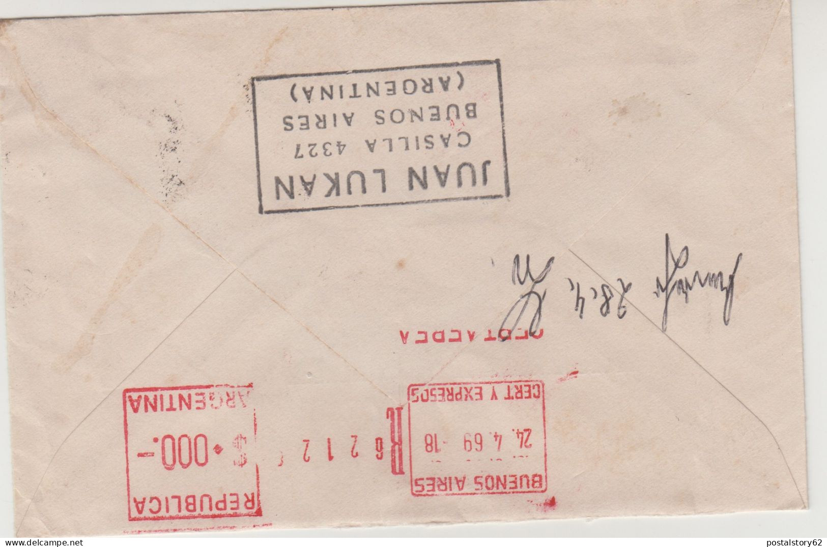 Buenos Aires To Gremany Cover 1969 - Storia Postale