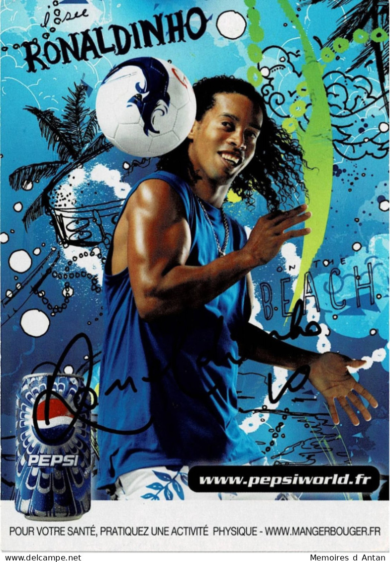 Autographe - Dédicace - Signature Football - Hand Signed - Signiert Ronaldinho -  Rare - Sportief