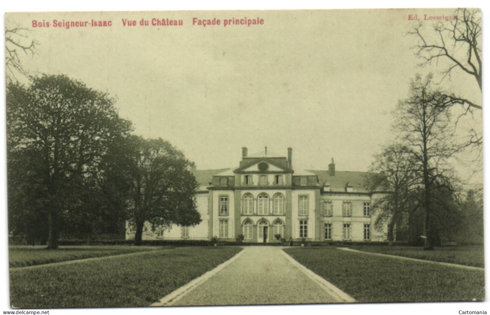 Bois-Seigneur-Isaac - Vue Du Château - Façade Principale - Braine-l'Alleud