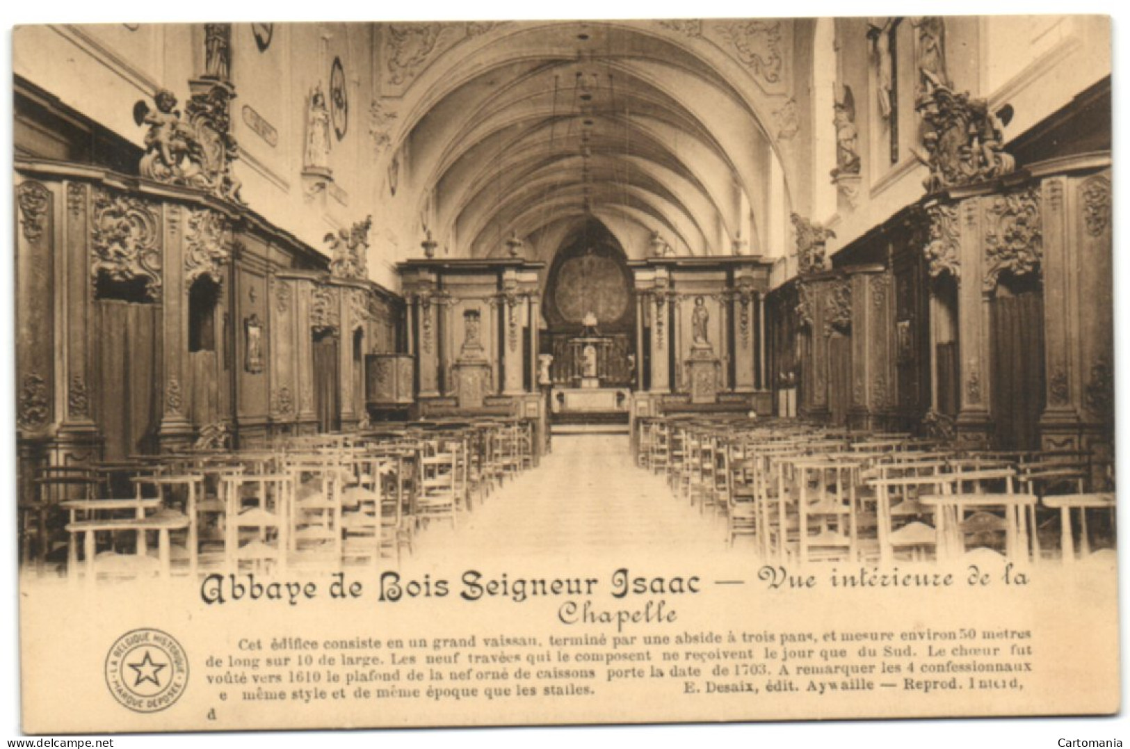 Abbaye De Bois-Seigneur-Isaac - Vue Intérieure De La Chapelle - Eigenbrakel