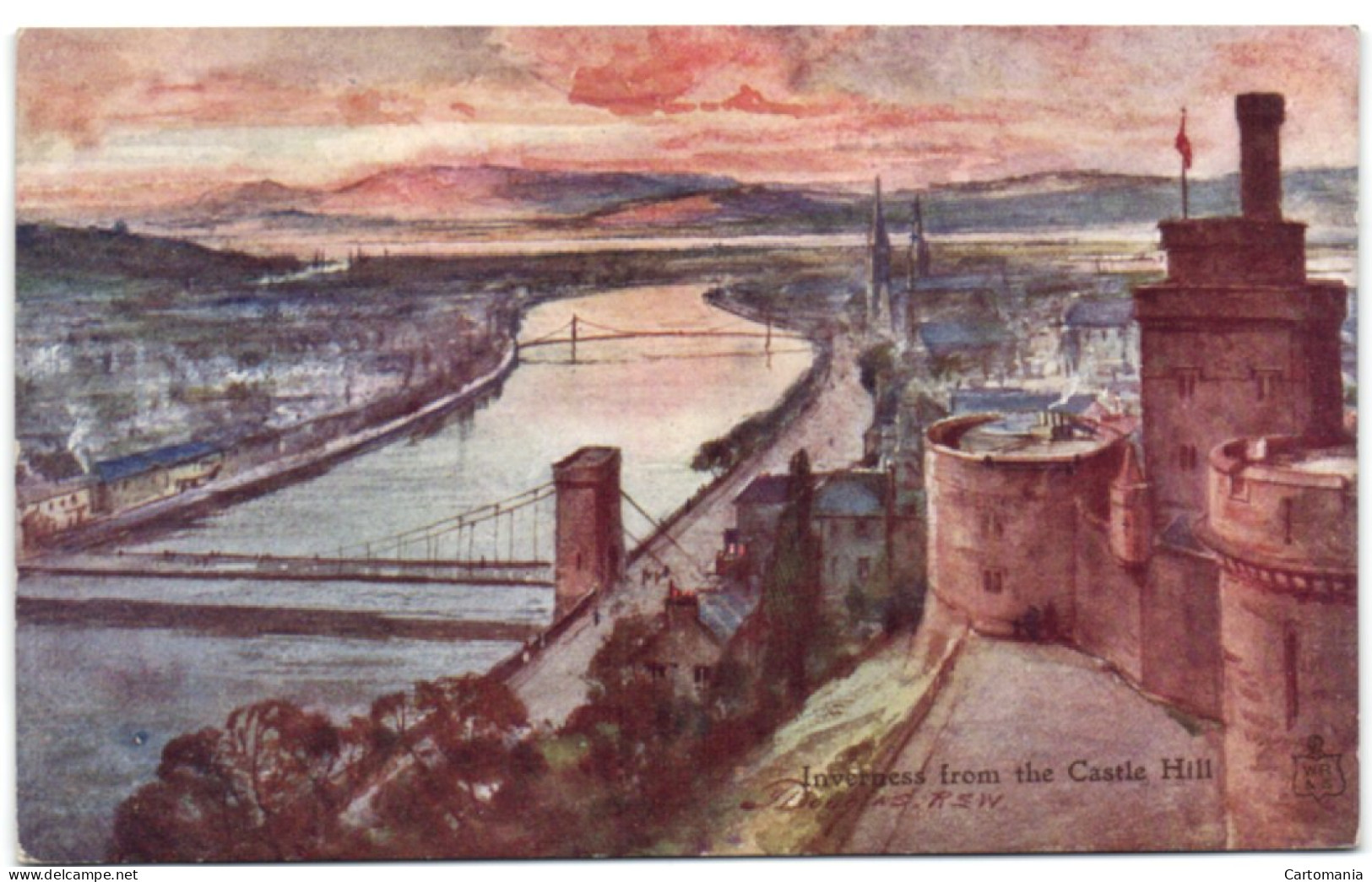 Inverness From The Castke Hill - Inverness-shire