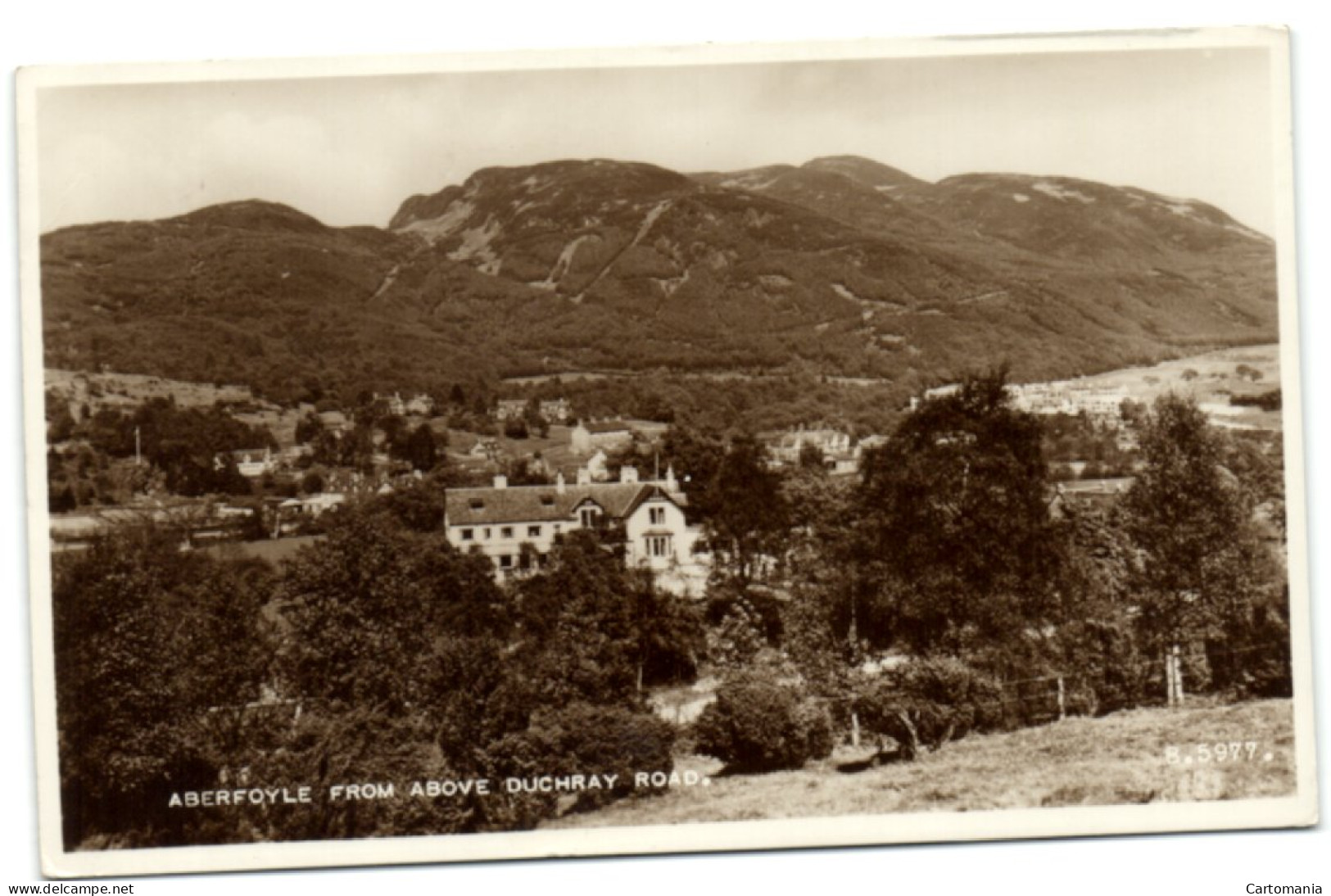 Aberfoyle From Above Duchray Road - Stirlingshire