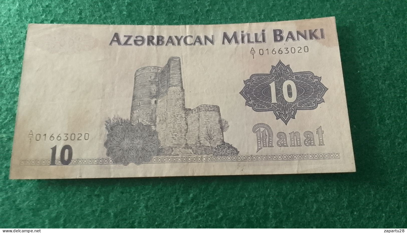 AZERBAYCAN-       10    MANAT - Azerbaïdjan