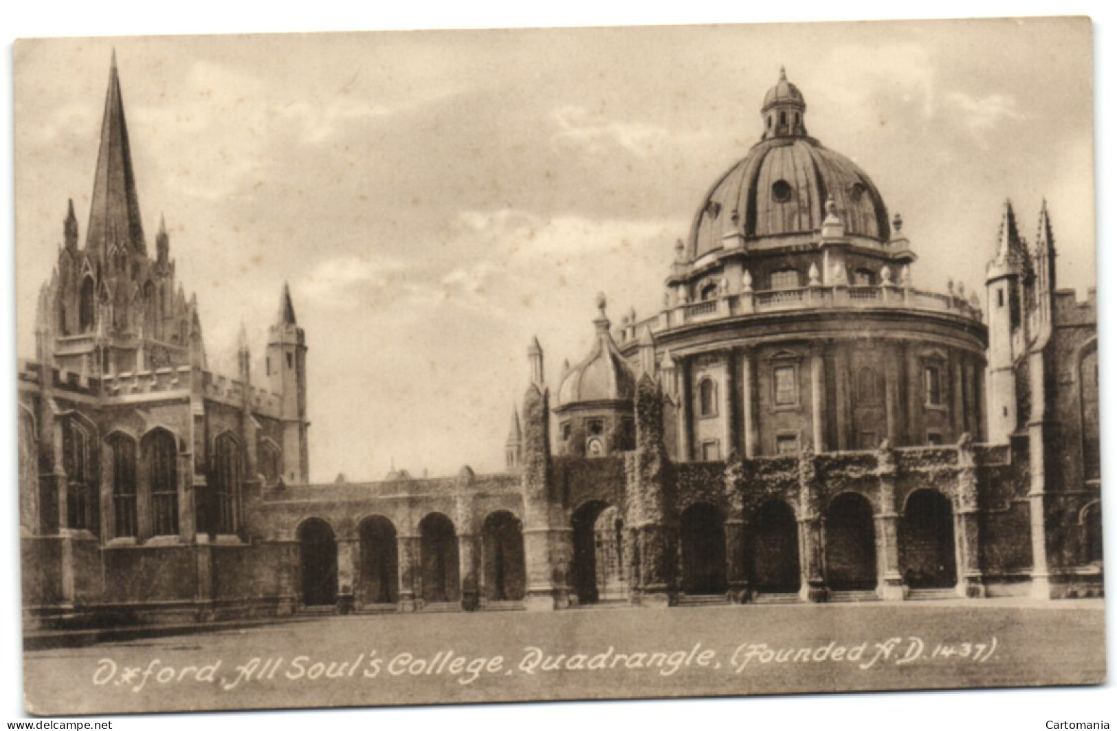 Oxford All Soul's College - Quadrangle - Oxford