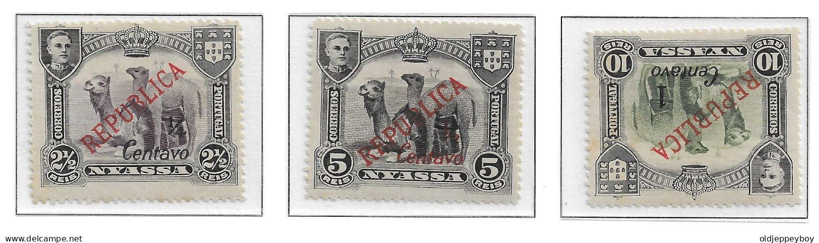 Nyassa 1921 LISBON SURCHARGES D.MANUEL II Af  # 82- 93 VERY FINE MNH & MLH - Nyasaland