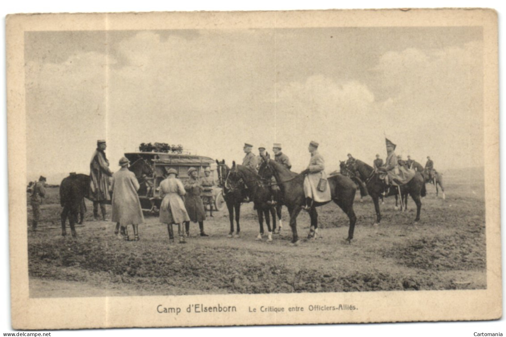 Camp D'Elsenborn - Le Critique Entre Officiers-Alliès - Elsenborn (camp)