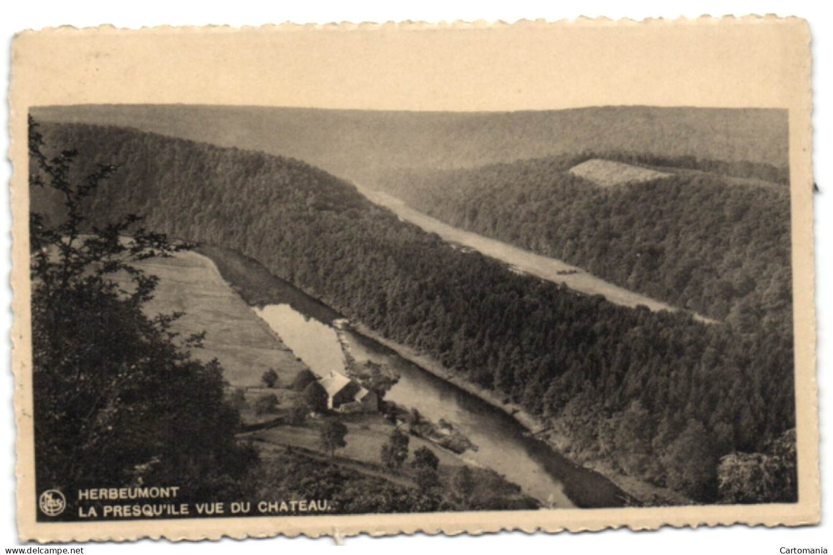 Herbeumont - La Presqu'Ile Vue Du Château - Herbeumont