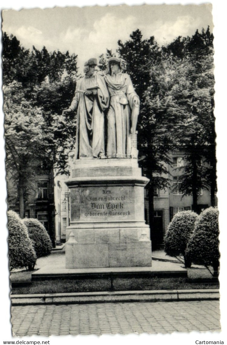 Maaseik - Standbeeld Van Jan En Hubert Van Eyck - Maaseik