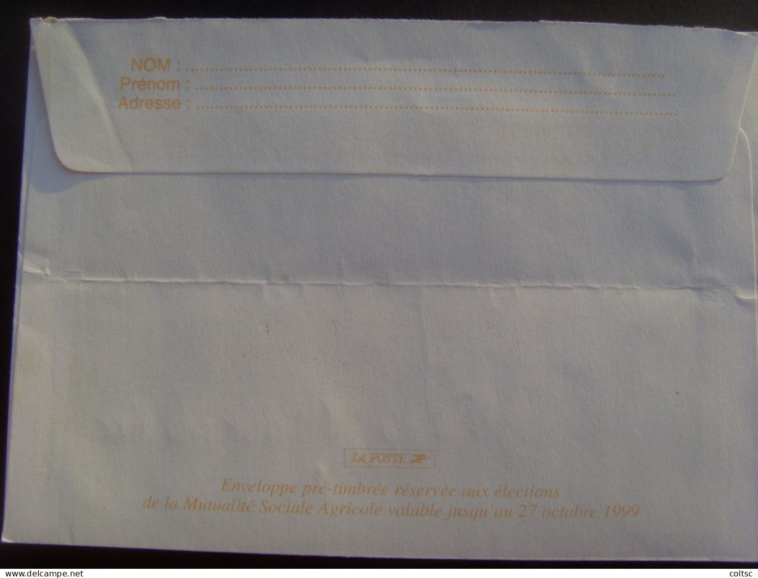 13971- PAP Réponse Luquet Elections De La Mutualité Sociale Agricole Validité 27/10/1999 Obl - PAP: Ristampa/Luquet