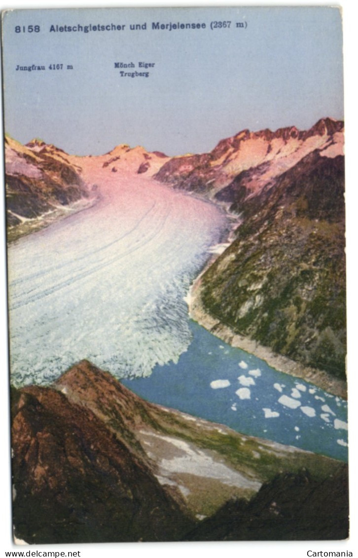 Aletgletscher Und Marjelensee - Lens