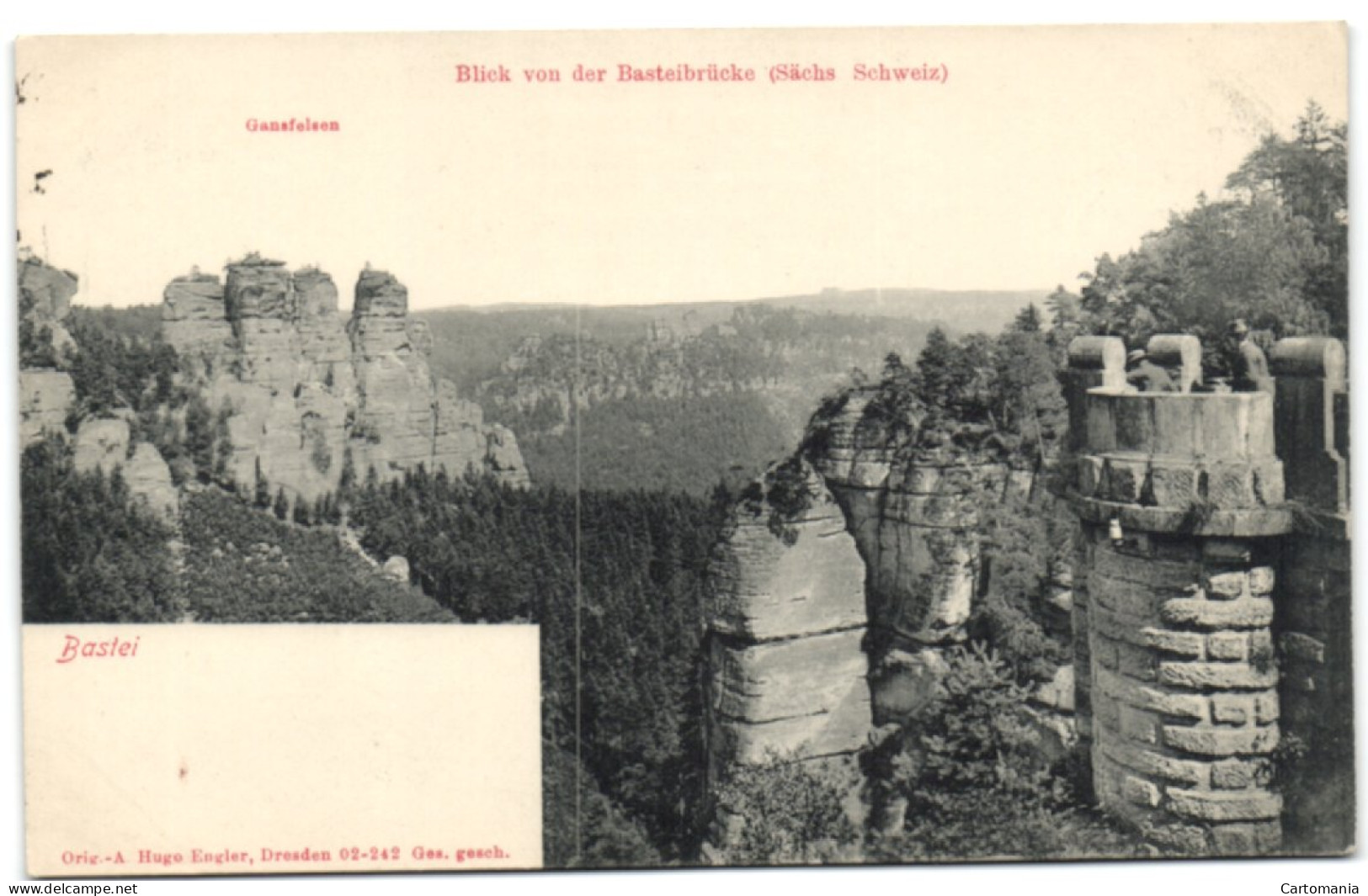 Bastei - Blick Von Der Basteibrücke (Sächs Schweiz) - Bastei (sächs. Schweiz)