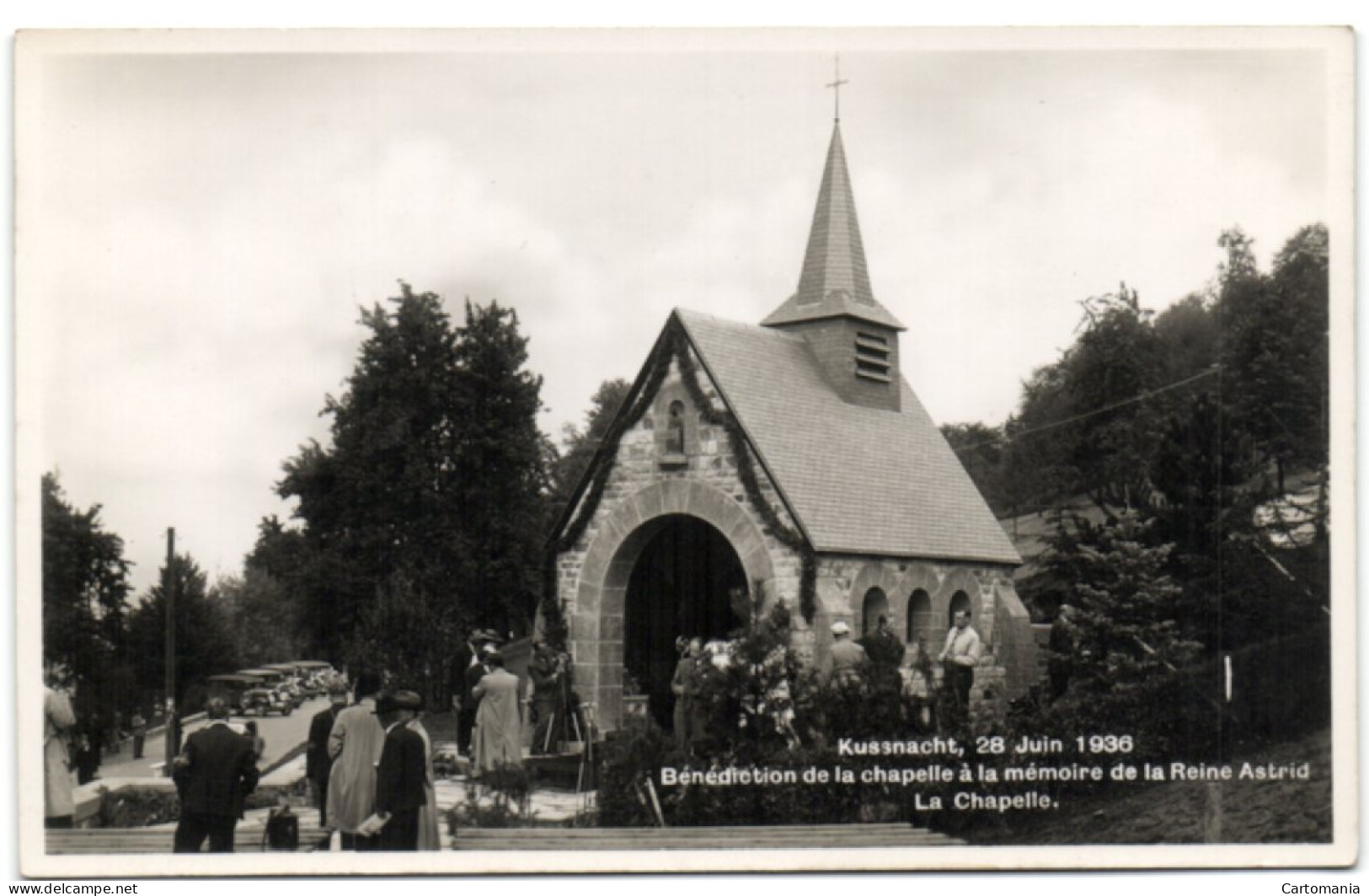 Küssnacht 28 Juin 1936 - Bénédiction De La Chapelle à La Mémoire De La Reine Astrid - La Chapelle - Küssnacht