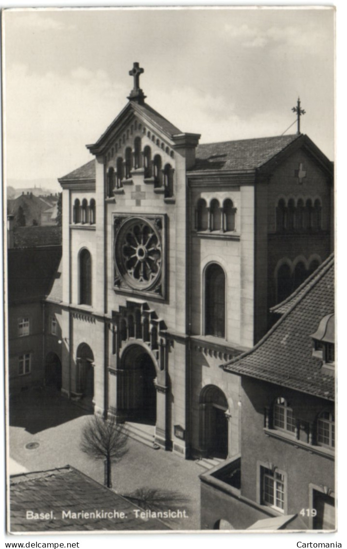 Basel - Marienkirche - Teilansicht - Baelen