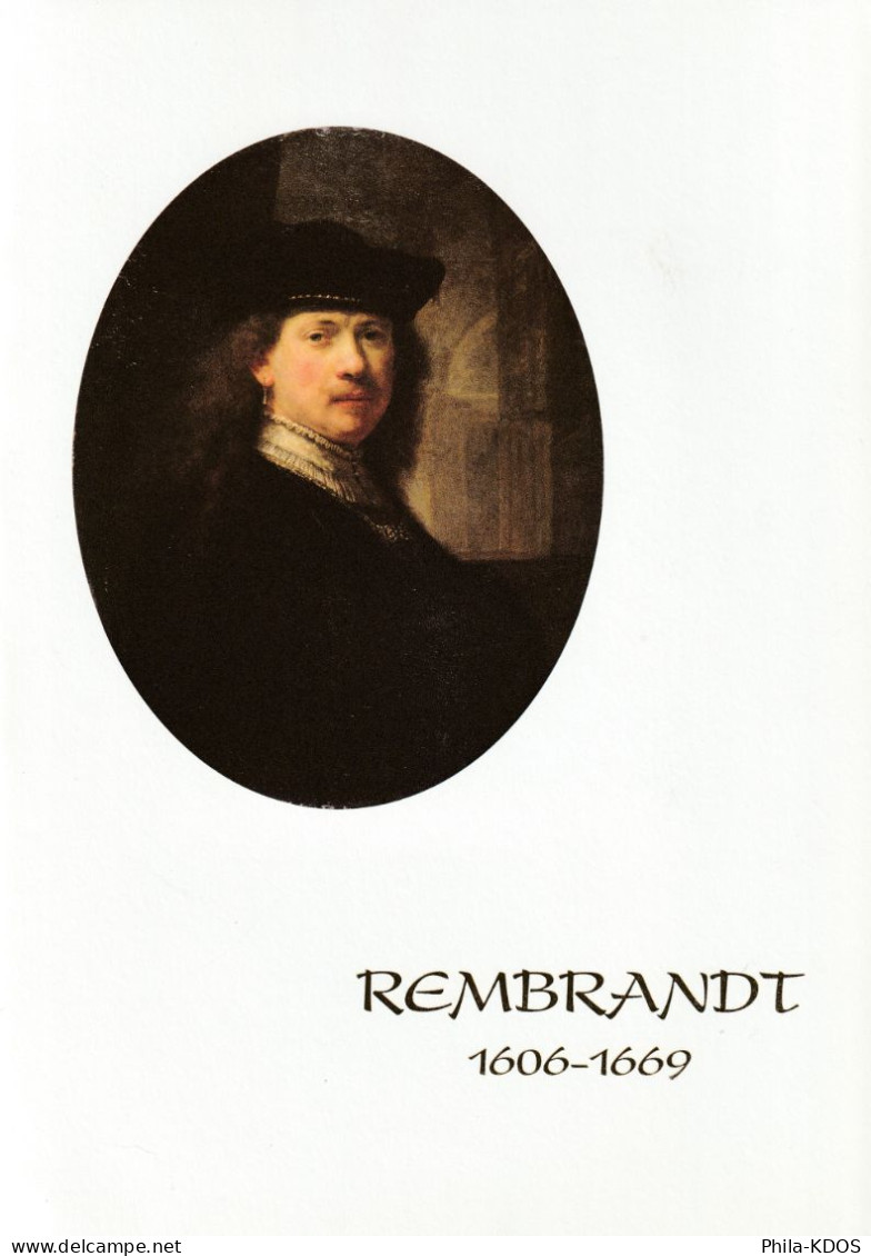 " OEUVRE DE REMBRANDT " Sur Encart 1er Jour N°té En Soie De 2006 N° YT 3984 Parfait état. FDC A SAISIR ! - Rembrandt