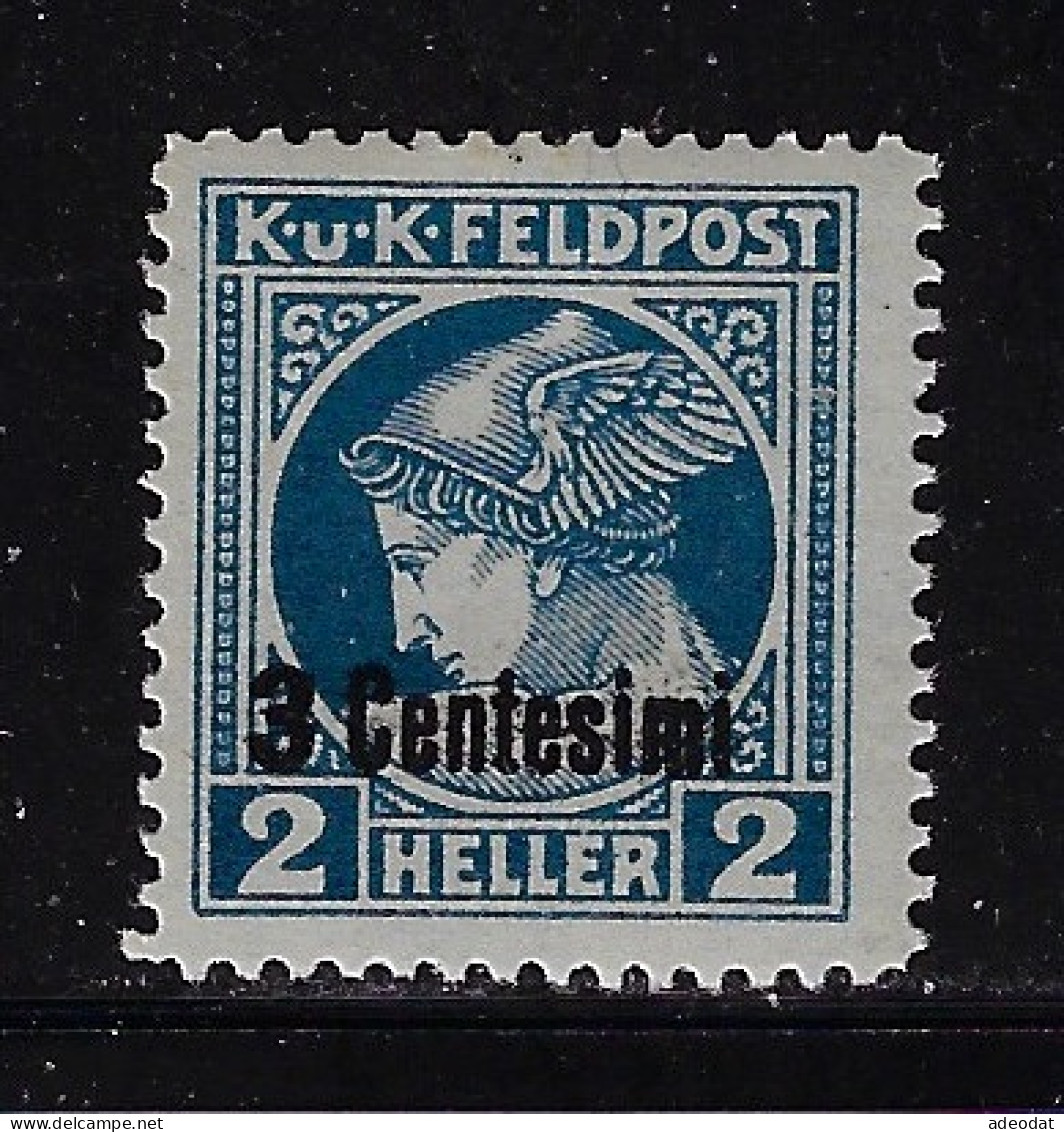 AUSTR0-HUNGARIAN MILITARY OCCUPATION ITALY 1918 SCOTT ITALY NEWSPAPER STAMP #NP1  MH - Austrian Occupation